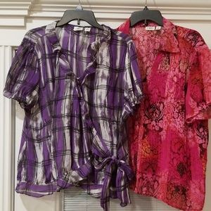 2 Cato tops size xl